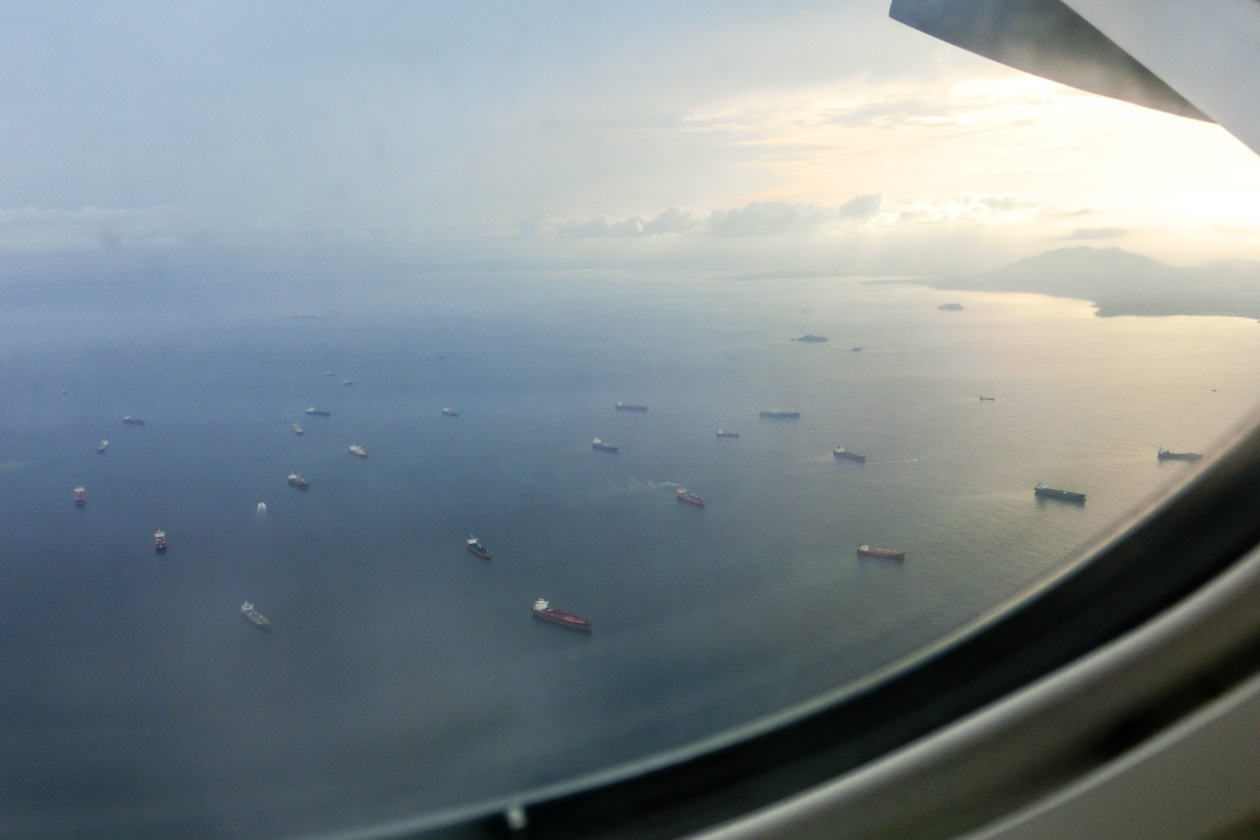 Im Landeanflug auf Panama