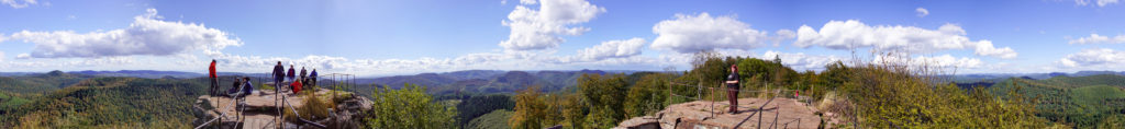 360°-Rundblick von Burg Fleckenstein